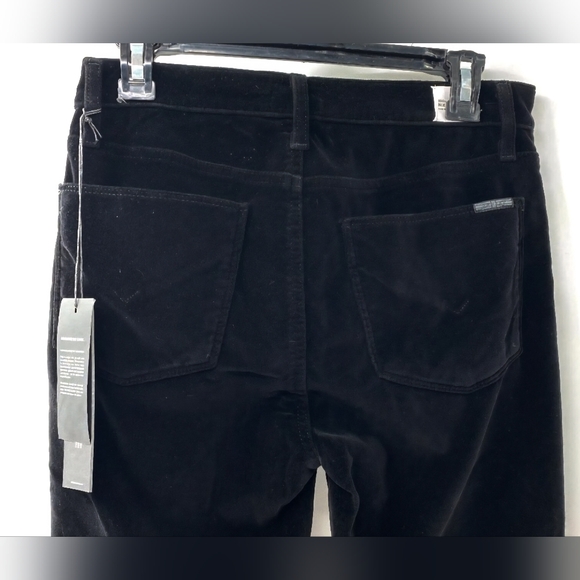 Hudson Nix Black Velvet Lace Up Legs High Rise Jeans Size 29 NWT - Picture 4 of 7
